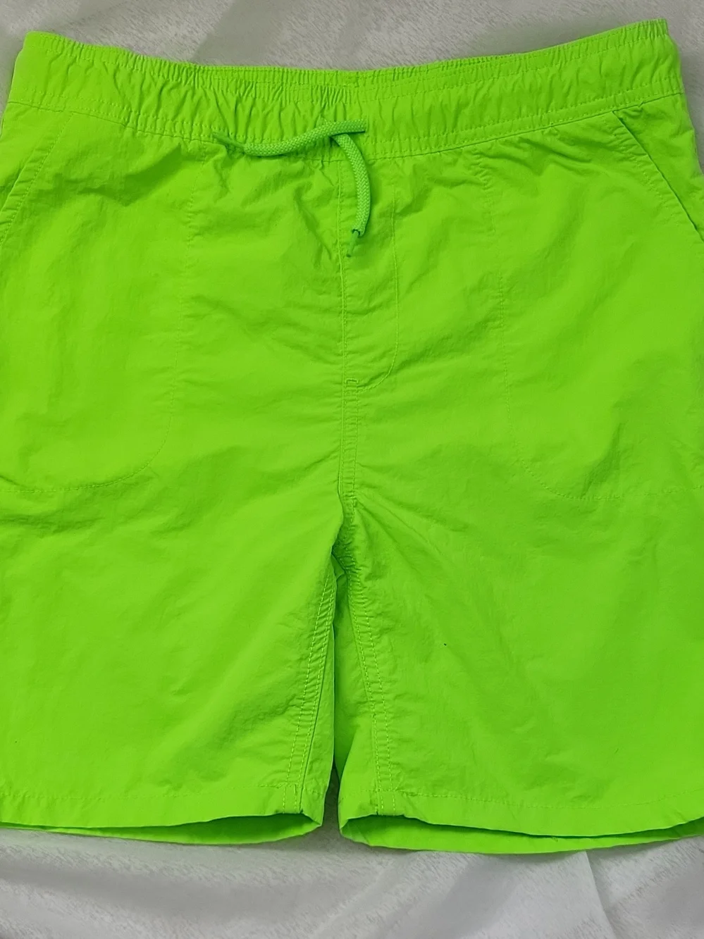 The Childrens Place Neon Green Elastic-Waist Shorts Size 16